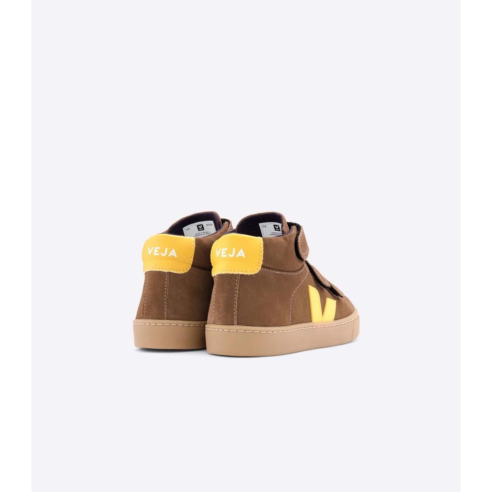 Veja ESPLAR MID SUEDE Kids' High Tops Coffee | NZ 696LIS